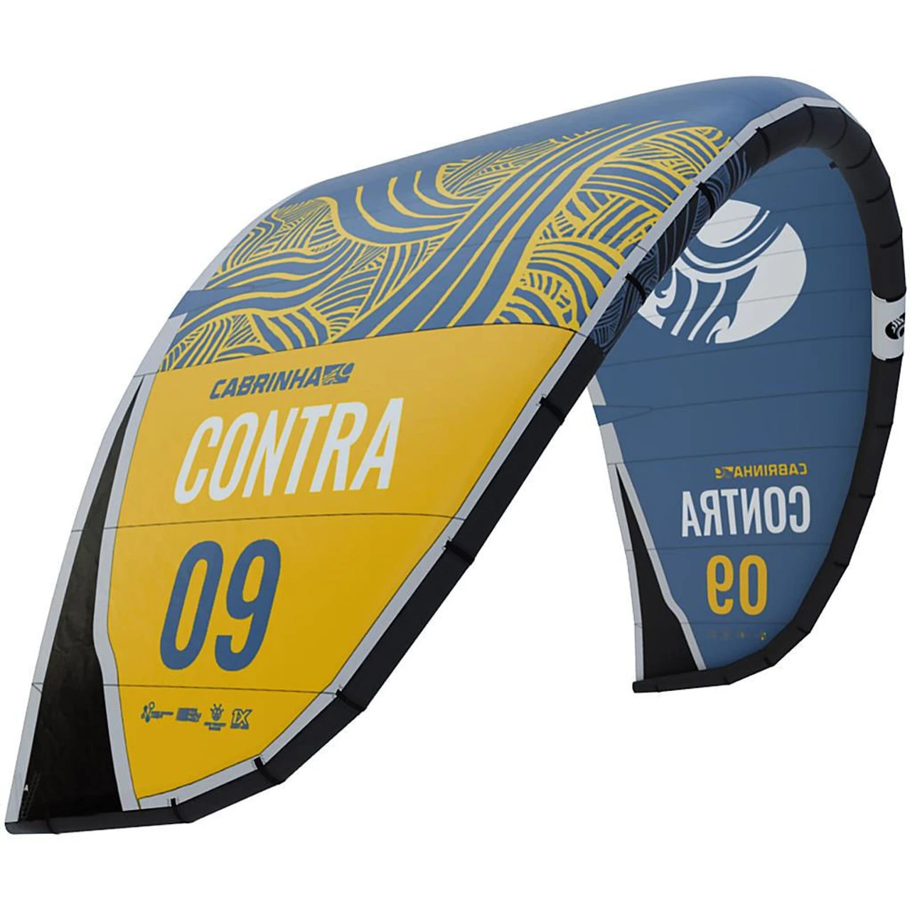 2022 Cabrinha 02 Contra 1S Kiteboarding Kite - Image 3