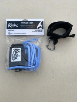 Kaohi Bungee Wing Leash & Carabiner - Light Blue