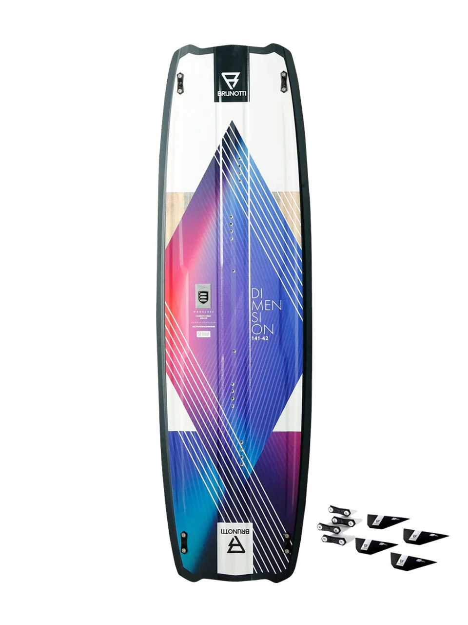 Brunotti Dimension Kiteboard Complete W/ Straps - Image 3